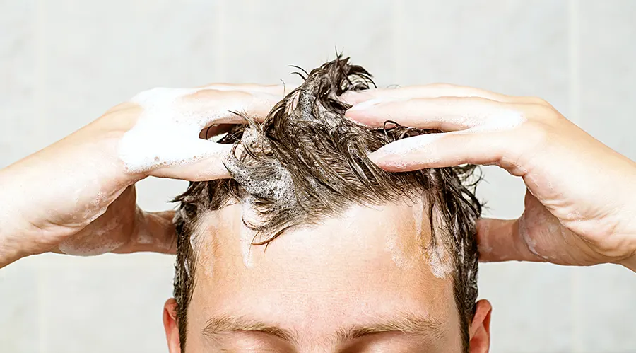 Правильное мытье мужской головы