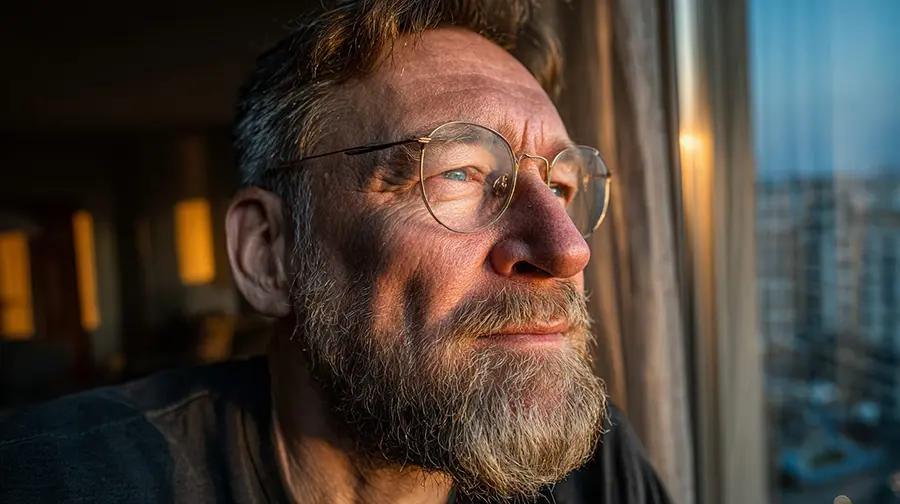 Дмитрий Воронин — портрет психотерапевта в раздумьях у окна